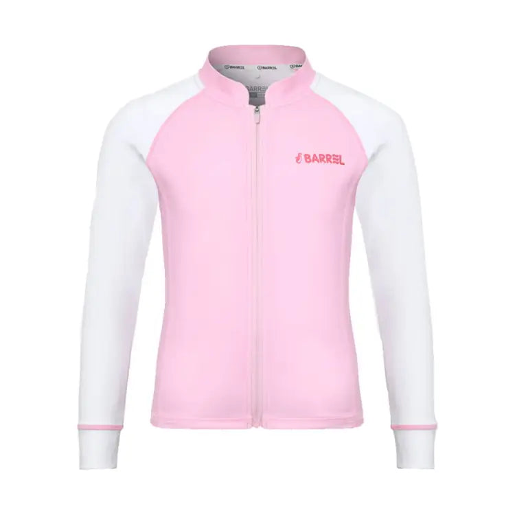 Barrel Kids Essential Zip Up Rash Guard-PINK - Barrel / Pink / 110 - Rashguards | BARREL HK
