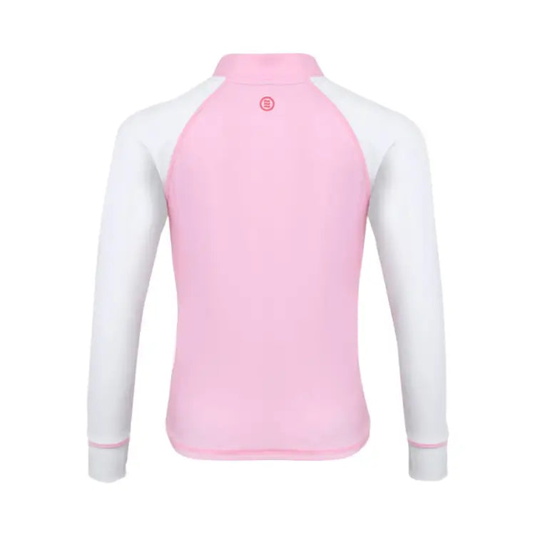 Barrel Kids Essential Zip Up Rash Guard-PINK - Rashguards | BARREL HK