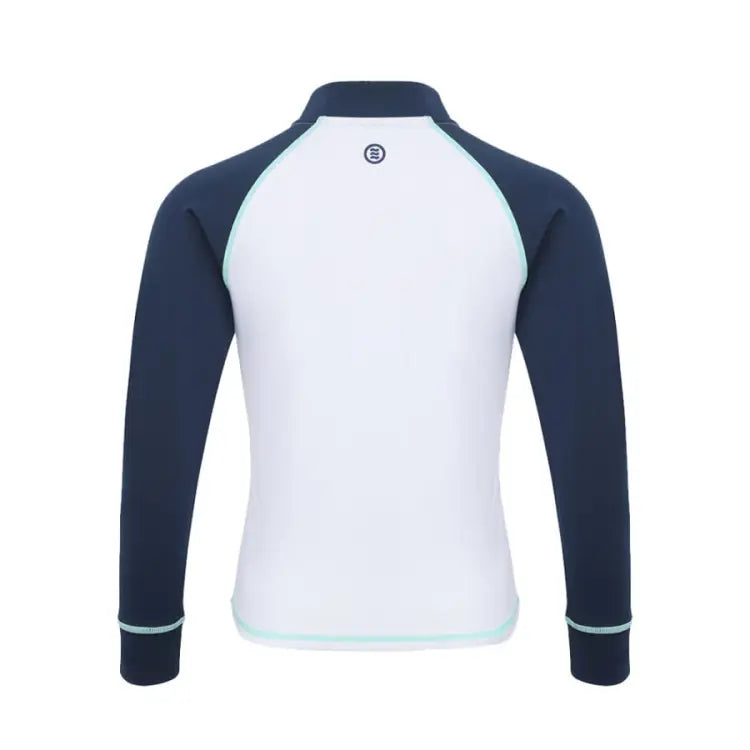 Barrel Kids Essential Zip Up Rash Guard-WHITE - Rashguards | BARREL HK