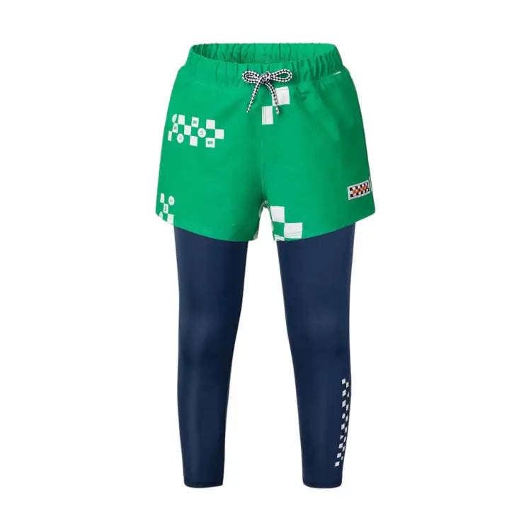 Leggings / Water: Barrel Kids Move Urban Water Leggings-GREEN - Barrel / Green / S / 2022, B4SKWLP301BLK130, B4SKWLP301BLK140,