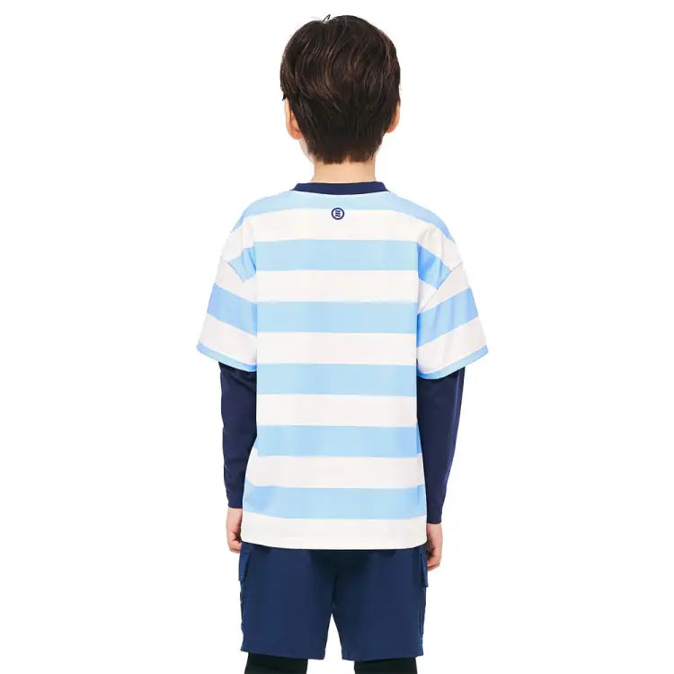 Rashguards: Barrel Kids Nautical S/S Layered Rashguard-SKY - 2025, BARREL, BARREL HK, BRIV25HKOP02, Clothing