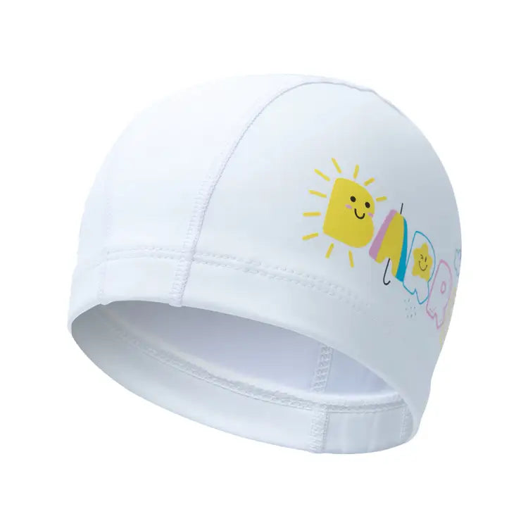 Swim Caps: Barrel Kids Nice Weather Silicone Coating Swim Cap-WHITE - Barrel / White / ON / 2025, Accessories, BARREL, BARREL HK,