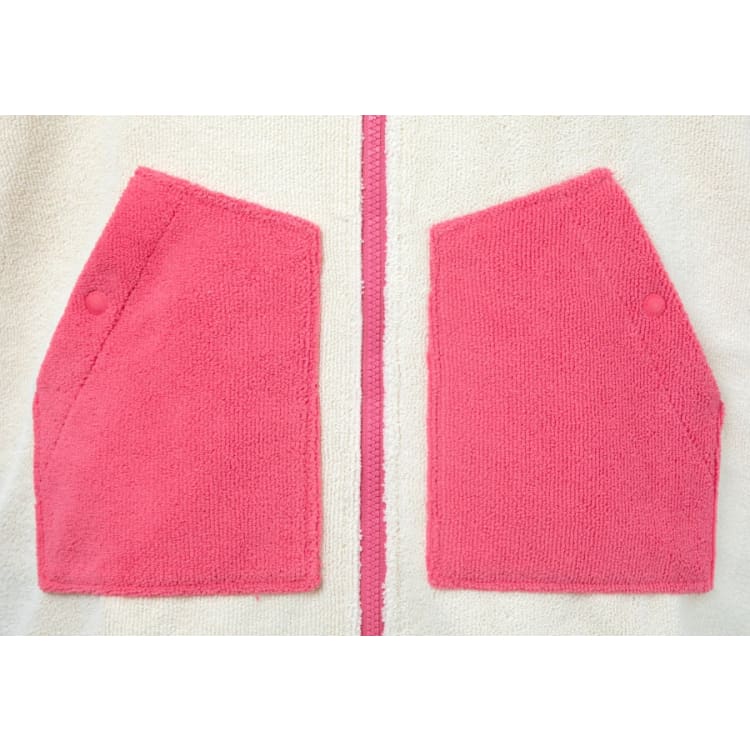 Barrel Kids Raglan Zip - Up Poncho Towel - PINK - Poncho Towels | BARREL HK