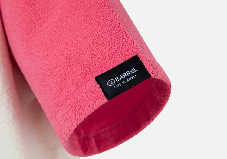 Barrel Kids Raglan Zip - Up Poncho Towel - PINK - Poncho Towels | BARREL HK