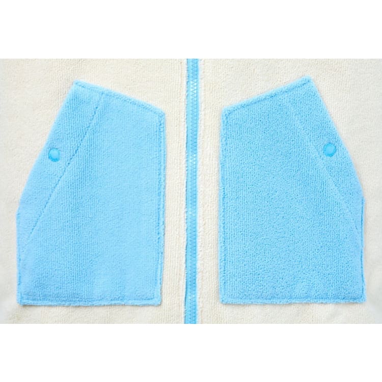 Barrel Kids Raglan Zip - Up Poncho Towel - SKYBLUE - Poncho Towels | BARREL HK