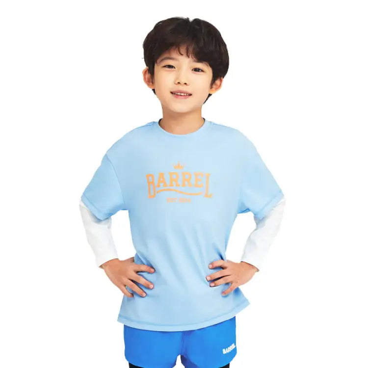 Barrel Kids Romantic Motion Layered Rashguard-AQUA - Rashguards | BARREL HK