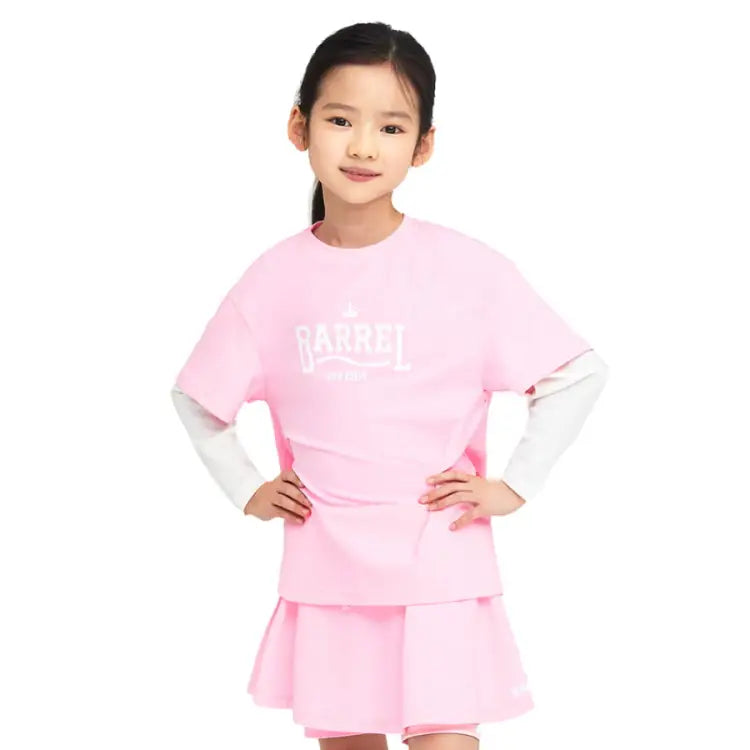 Barrel Kids Romantic Motion Layered Rashguard-PINK - Rashguards | BARREL HK