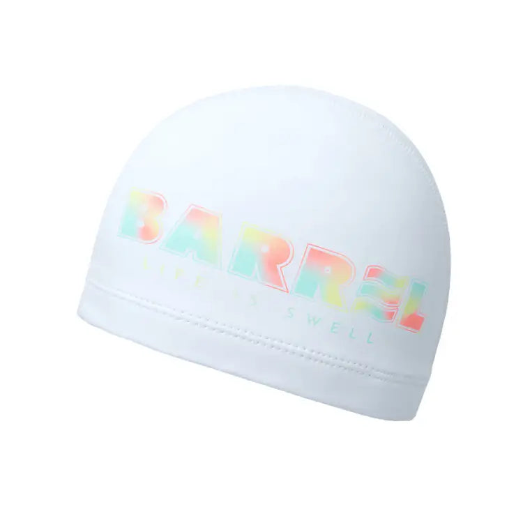 Swim Caps: Barrel Kids Sherbet Silitex Swim Cap-WHITE - Barrel / White / ON / 2025, Accessories, BARREL, BARREL HK, BRIV25HKOP01