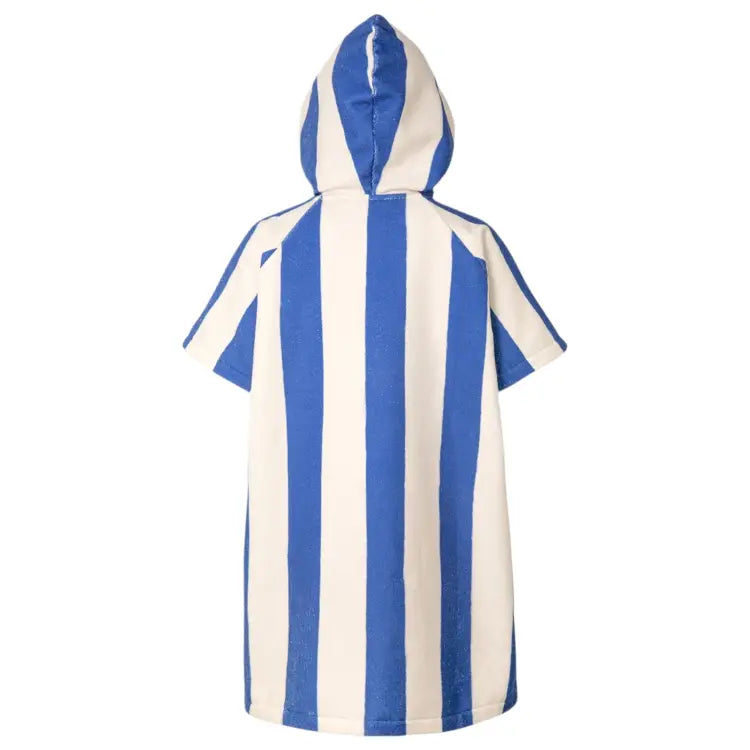 Poncho Towels: Barrel Kids Stripe Zipup Poncho Towel-BLUE - Accessories, BARREL, BARREL HK, Blue, Diving