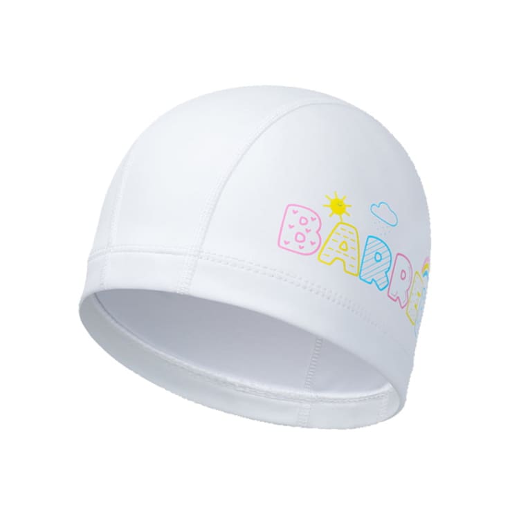 Barrel Kids Sunny Silicone Swim Cap - WHITE - Barrel / White / ON - Swim Caps | BARREL HK