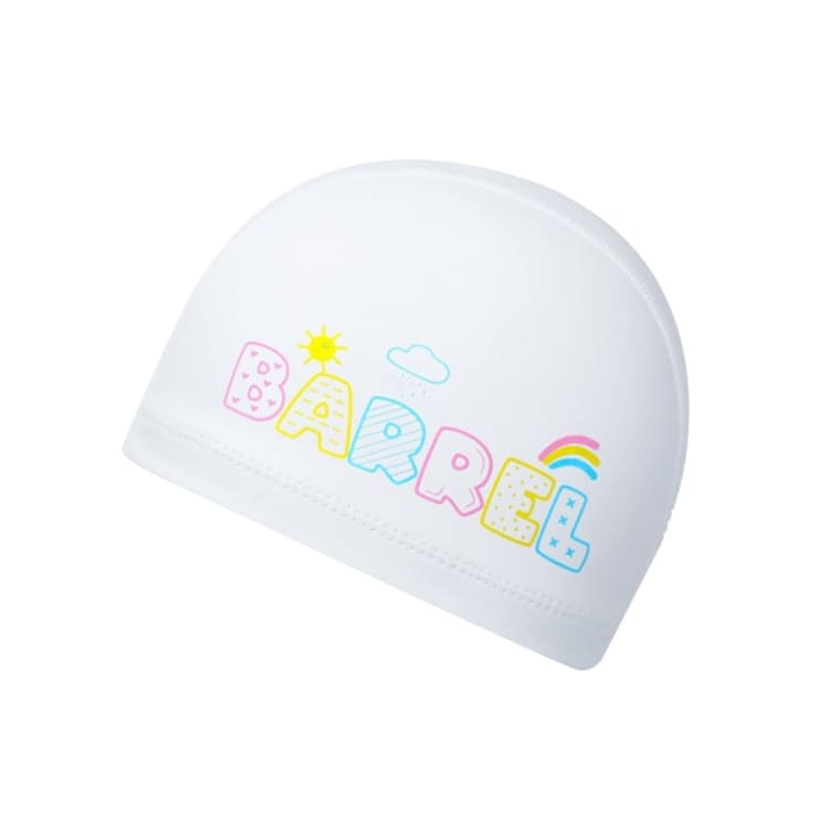 Barrel Kids Sunny Silicone Swim Cap - WHITE - Barrel / White / ON - Swim Caps | BARREL HK
