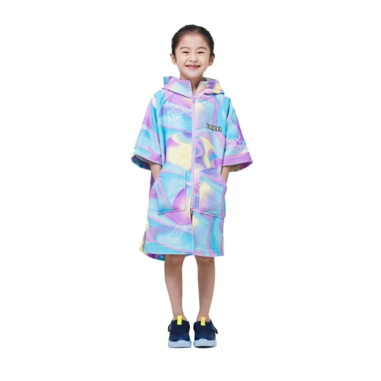 Barrel Kids Swell ZipUp Poncho Towel-COTTON CANDY - Poncho Towels | BARREL HK