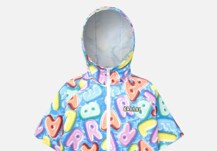 Barrel Kids Swell ZipUp Poncho Towel-JELLY LOGO - Poncho Towels | BARREL HK