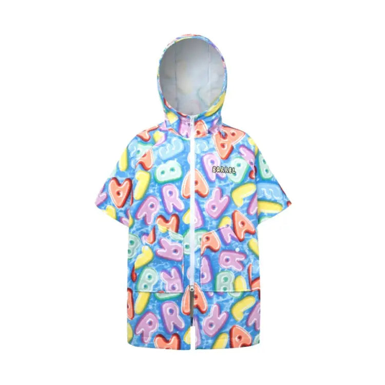 Barrel Kids Swell ZipUp Poncho Towel-JELLY LOGO - Barrel / Jelly Logo / S - Poncho Towels | BARREL HK