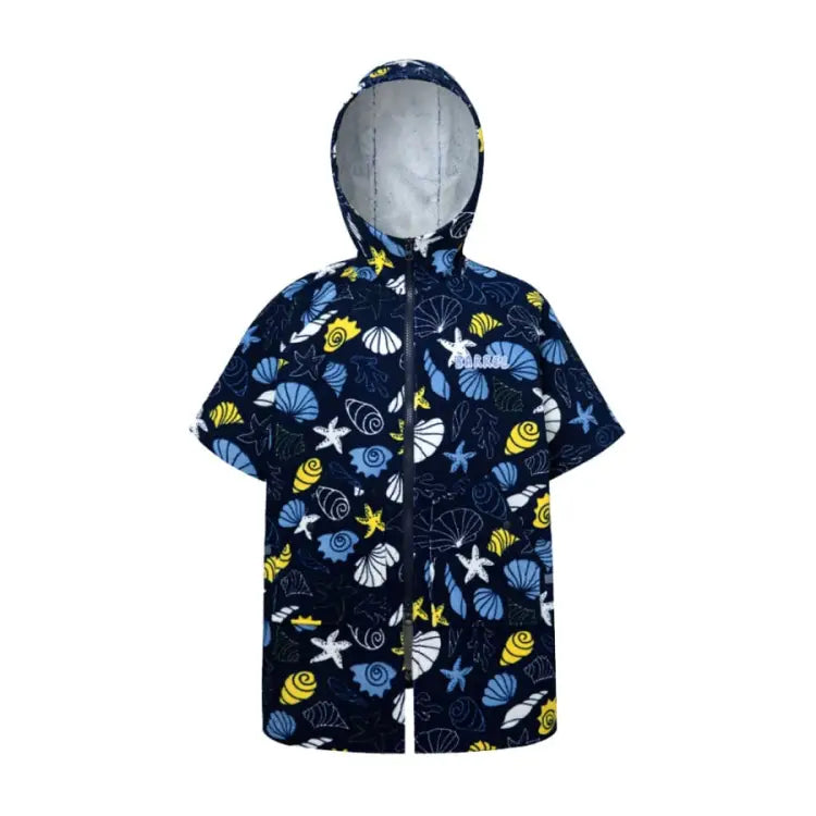 Barrel Kids Swell ZipUp Poncho Towel-SHELL FRIENDS - Barrel / Shell Friends / S - Poncho Towels | BARREL HK
