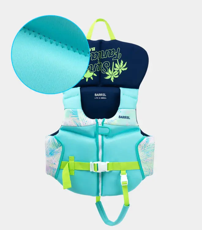 Life Vest / Approved: Barrel Kids Tropical Guard Vest-MINT - 2025, BARREL, BARREL HK, BRIV25HKOP03, Fashion