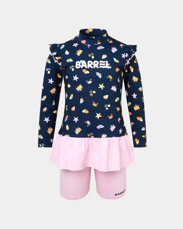 Swimsuits: Barrel Kids Tropical Play One Piece-BLUE - Barrel / Blue / 110 / 2025, BARREL, BARREL HK, Blue, BRIV25HKOP03 | B4SKWOR301MBL110