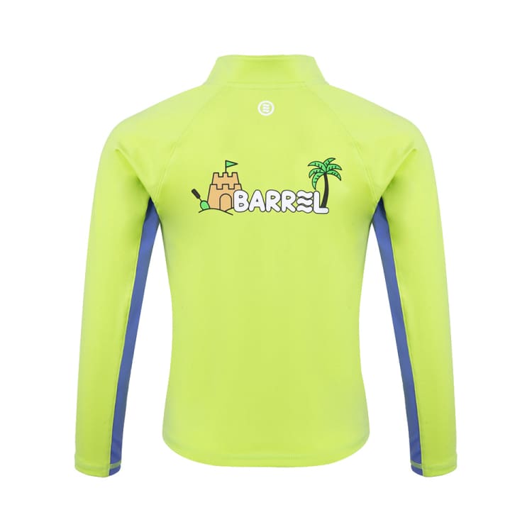 Rashguards: Barrel Kids Tropical Zip-Up Rash Guard-GREEN - BARREL, BARREL HK, BRIV24HKOPT03, Clothing, Fashion | B4SKWZR303AGN120