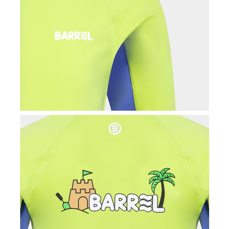 Rashguards: Barrel Kids Tropical Zip-Up Rash Guard-GREEN - BARREL, BARREL HK, BRIV24HKOPT03, Clothing, Fashion | B4SKWZR303AGN120