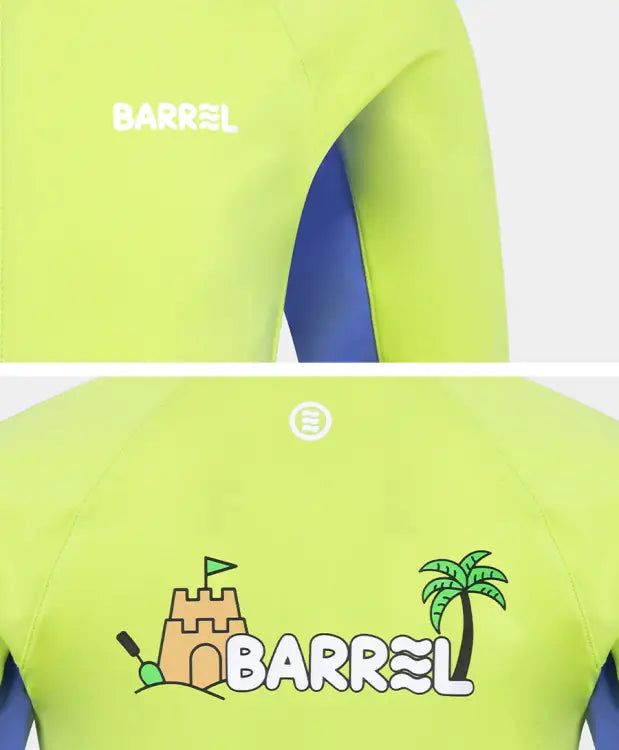 Rashguards: Barrel Kids Tropical Zip-Up Rash Guard-GREEN - BARREL, BARREL HK, BRIV24HKOPT03, Clothing, Fashion | B4SKWZR303AGN120