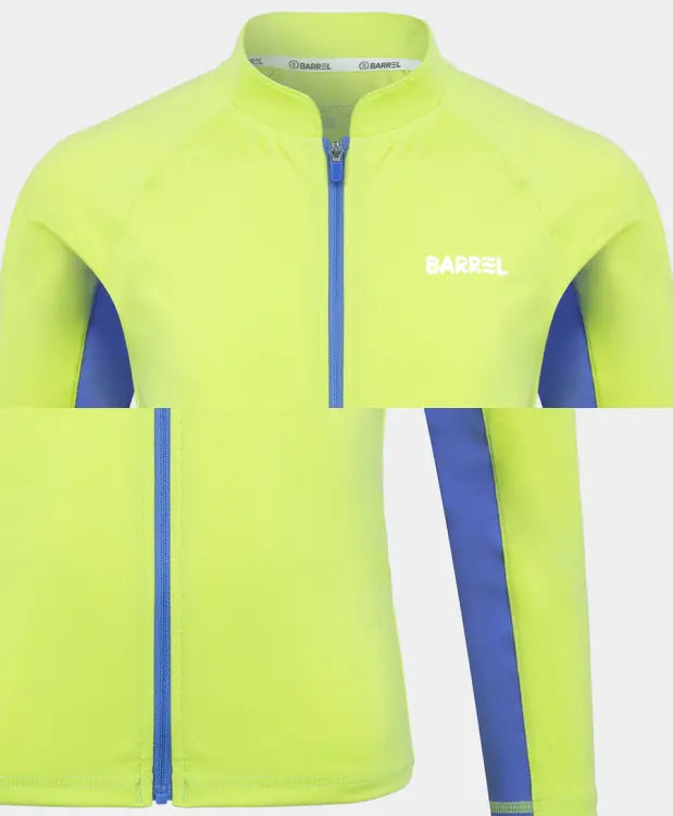 Rashguards: Barrel Kids Tropical Zip-Up Rash Guard-GREEN - BARREL, BARREL HK, BRIV24HKOPT03, Clothing, Fashion | B4SKWZR303AGN120