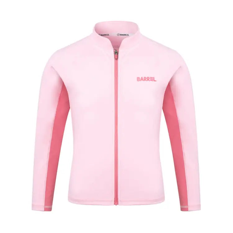 Barrel Kids Tropical Zip-Up Rash Guard-PINK - Barrel / Pink / 120 - Rashguards | BARREL HK