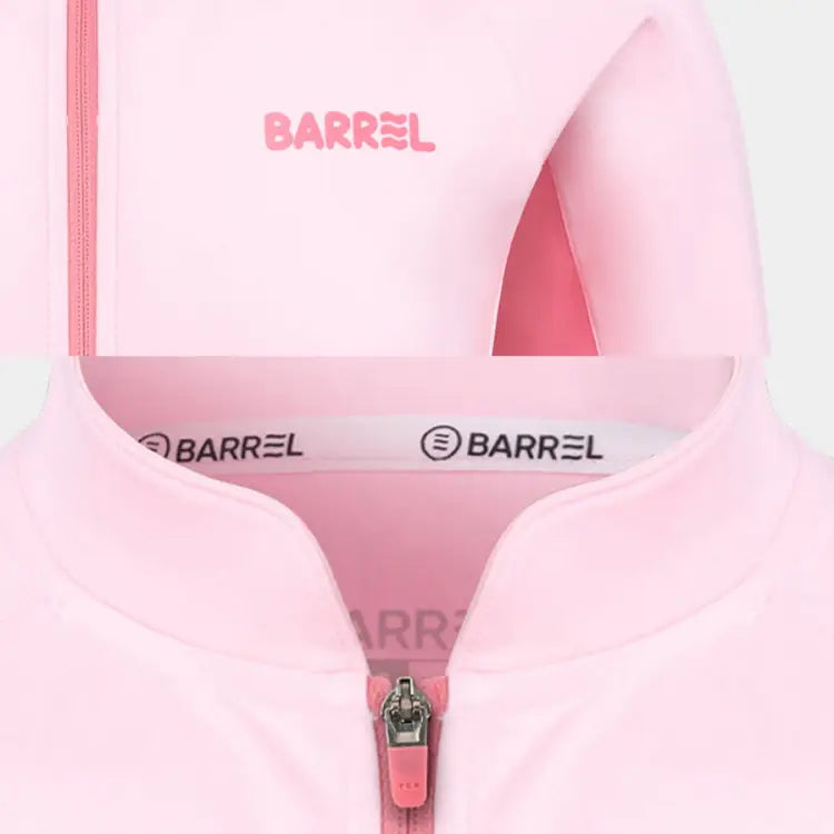 Barrel Kids Tropical Zip-Up Rash Guard-PINK - Rashguards | BARREL HK