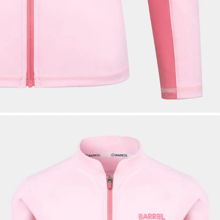 Barrel Kids Tropical Zip-Up Rash Guard-PINK - Rashguards | BARREL HK