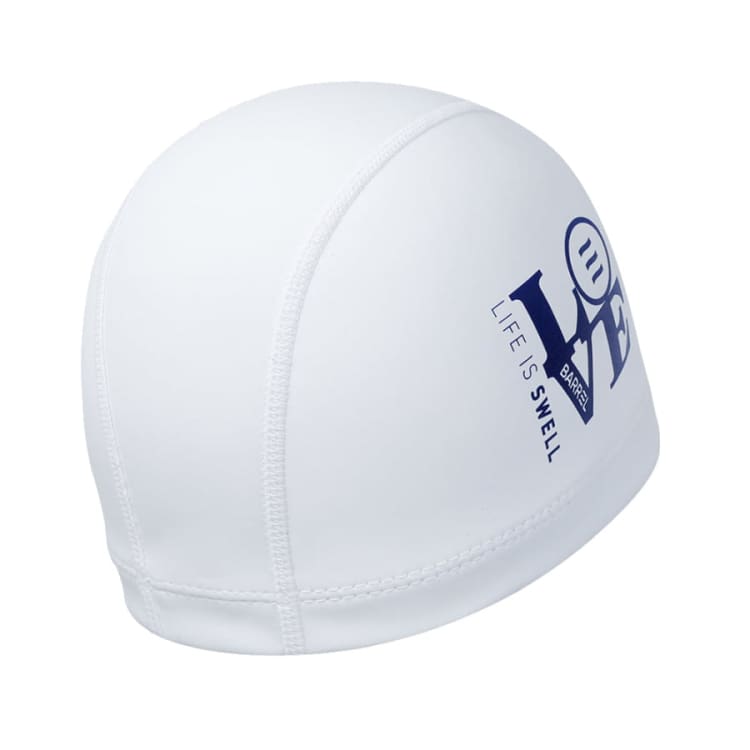 Barrel Love Silicone Coating Swim Cap - WHITE - Barrel / White / ON - Swim Caps | BARREL HK