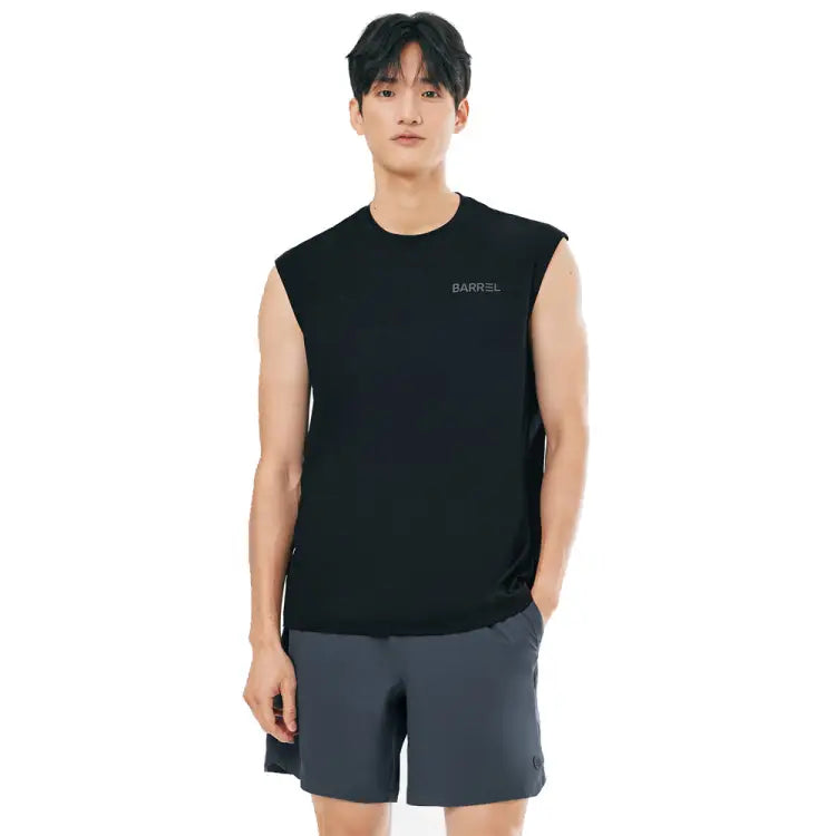 Rashguards: Barrel Men Essential Relax Fit Rash Tank-BLACK - 2025, BARREL, BARREL HK, Black, BRIV25HKOP01