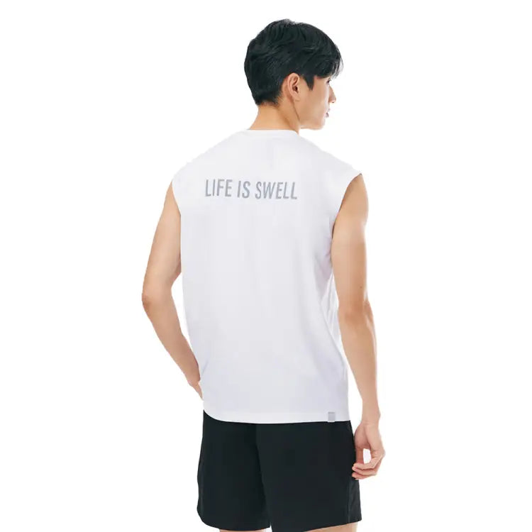 Rashguards: Barrel Men Essential Relax Fit Rash Tank-WHITE - 2025, BARREL, BARREL HK, BRIV25HKOP01, Clothing