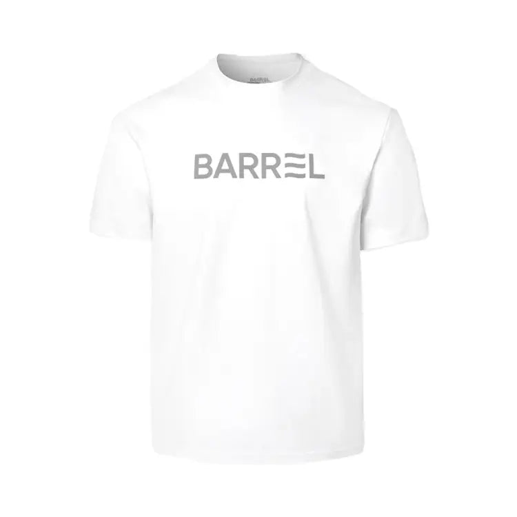 Rashguards: Barrel Men Essential Relax Fit S/S Rashguard-WHITE - Barrel / White / M (95) / 2025, BARREL, BARREL HK, BRIV25HKOP01, Clothing