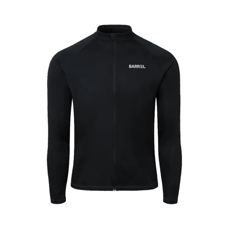 Rashguards: Barrel Men Essential Relax Fit Zip Up Rashguard-BLACK - Barrel / Black / M (095) / 2025, BARREL, BARREL HK, Black, BRIV25HKOP01