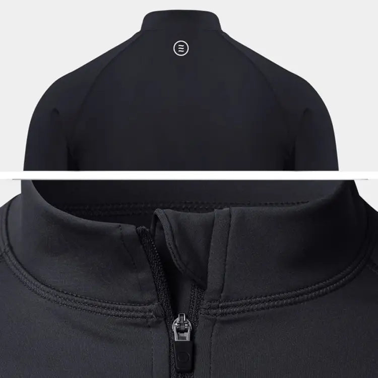 Barrel Men Essential Relax ZipUp Rashguard-BLACK - Rashguards | BARREL HK