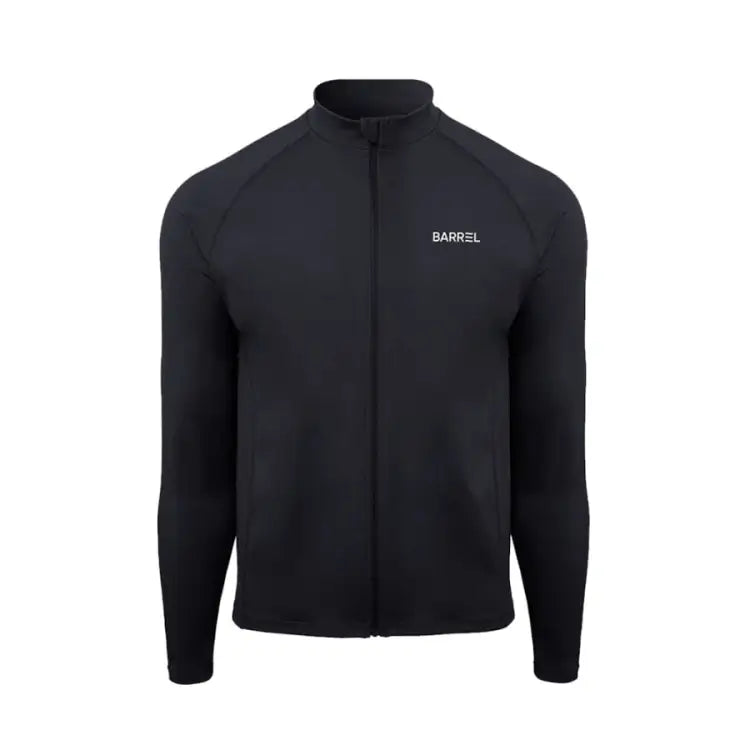 Barrel Men Essential Relax ZipUp Rashguard-BLACK - Rashguards | BARREL HK