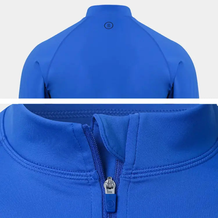 Barrel Men Essential Relax ZipUp Rashguard-BLUE - Rashguards | BARREL HK