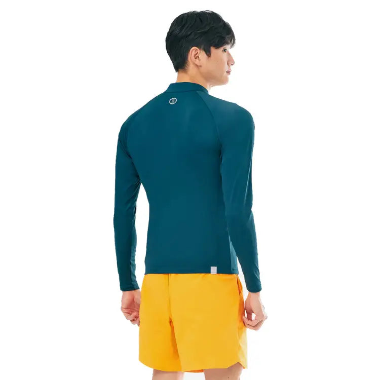 Rashguards: Barrel Men Essential Zip Up Rashguard-GREEN - 2025, BARREL, BARREL HK, BRIV25HKOP01, Clothing