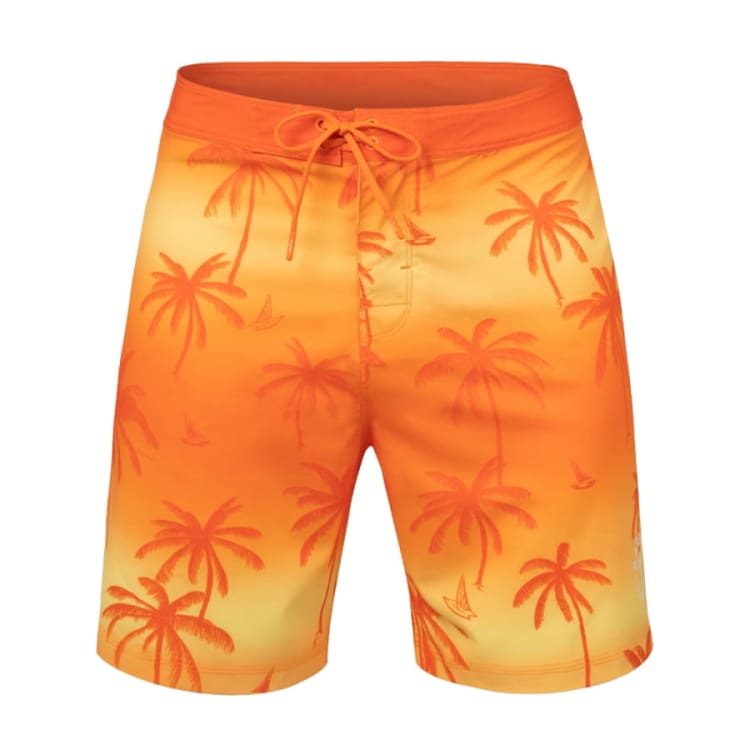 Barrel Men Sunset Palm Tree Board Shorts-ORANGE - Barrel / Orange / S (090) - Boardshorts | BARREL HK