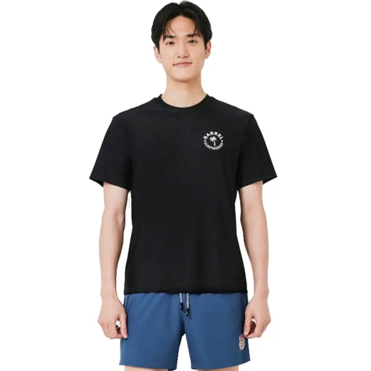 Barrel Men Sunset S/S Rashguard-BLACK - Rashguards | BARREL HK