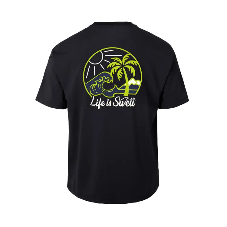 Rashguards: Barrel Men Tropical S/S Rash Guard-BLACK - BARREL, BARREL HK, BRIV24HKOPT03, Clothing, Fashion | B4SMWRG110IVR095