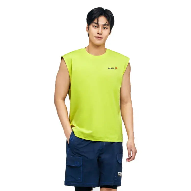 Barrel Men Tropical Sleeveless Rash Guard-GREEN - Rashguards | BARREL HK