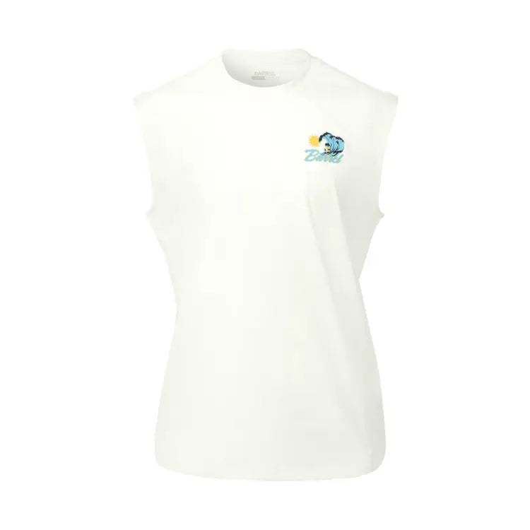 Rashguards: Barrel Men Tropical Sleeveless Rashguard-IVORY - Barrel / Ivory / M (95) / 2025, BARREL, BARREL HK, BRIV25HKOP02, Clothing