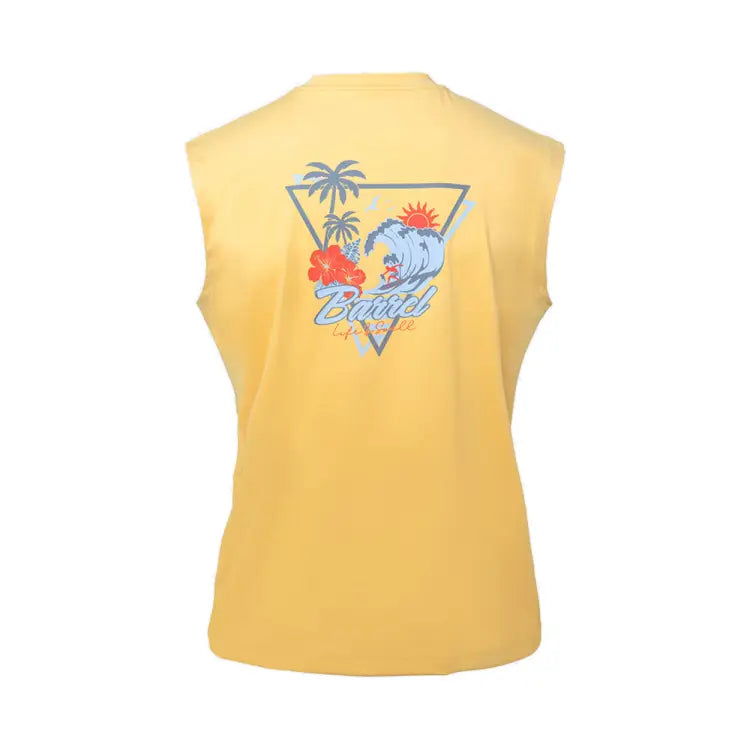 Rashguards: Barrel Men Tropical Sleeveless Rashguard-MANGO - 2025, BARREL, BARREL HK, BRIV25HKOP02, Clothing
