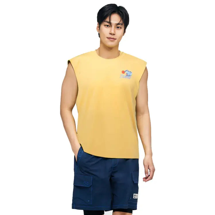 Rashguards: Barrel Men Tropical Sleeveless Rashguard-MANGO - 2025, BARREL, BARREL HK, BRIV25HKOP02, Clothing