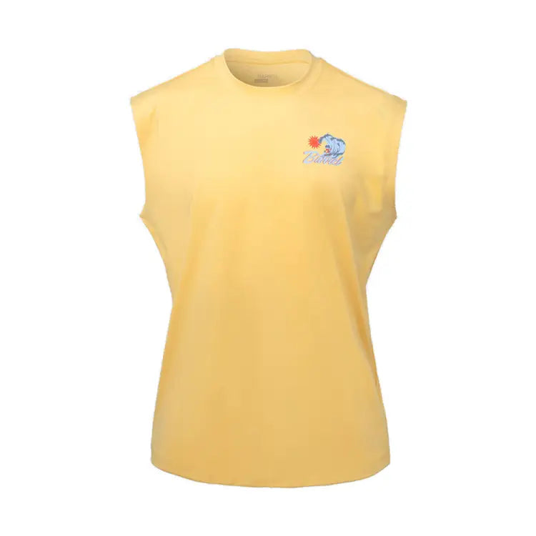 Rashguards: Barrel Men Tropical Sleeveless Rashguard-MANGO - Barrel / Mango / M (95) / 2025, BARREL, BARREL HK, BRIV25HKOP02, Clothing