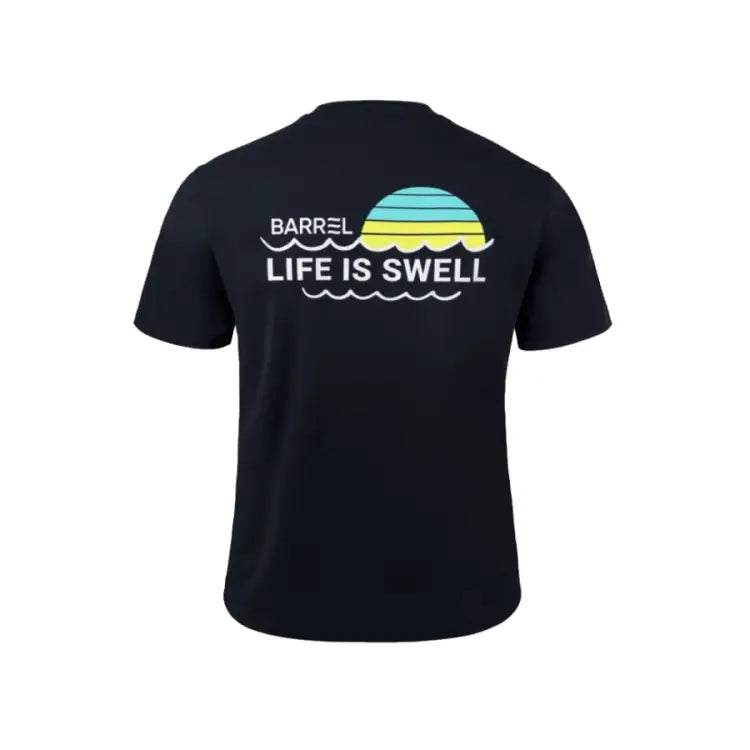 Barrel Men Vibe Sunset S/S Rashguard-BLACK - Rashguards | BARREL HK