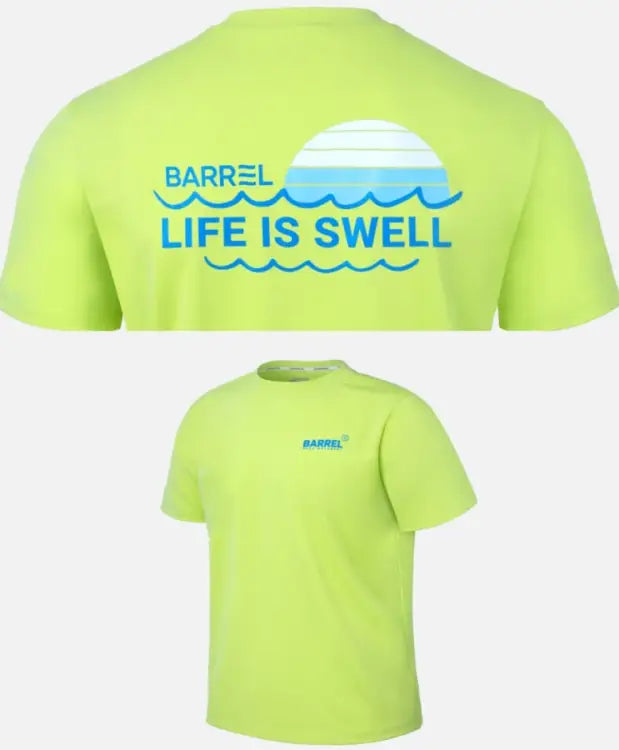 Barrel Men Vibe Sunset S/S Rashguard-GREEN - Rashguards | BARREL HK