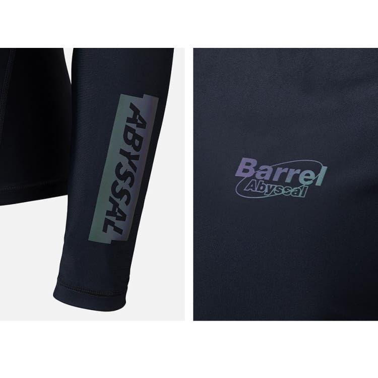 Barrel Mens Abyssal Half ZipUp Rashguard-BLACK - Rashguards | BARREL HK