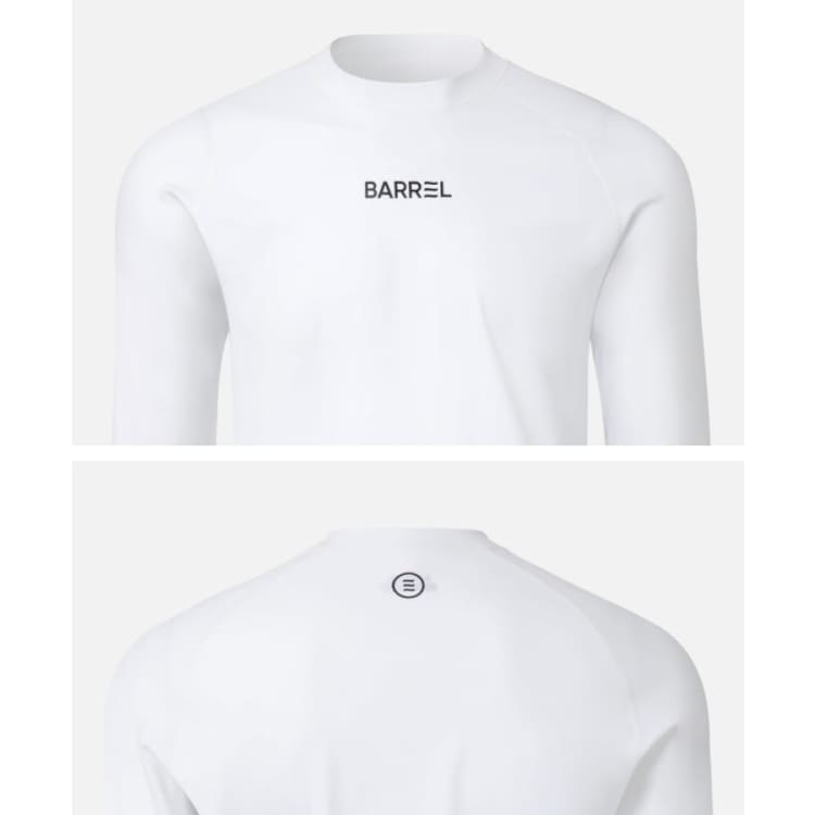 Barrel Mens Essential RelaxFit Rashguard-WHITE - Rashguards | BARREL HK