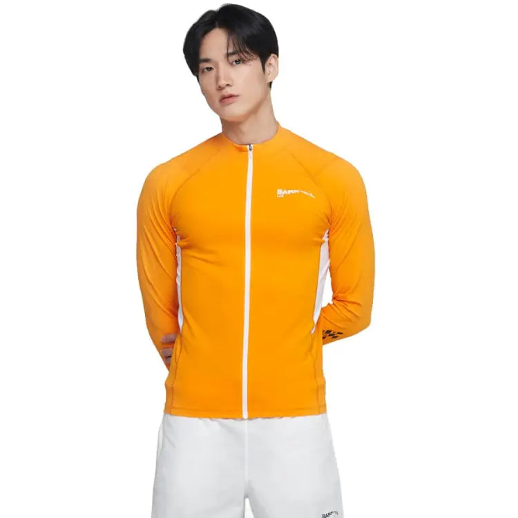 Barrel Mens Move Zip-Up Rashguard-ORANGE - Rashguards | BARREL HK